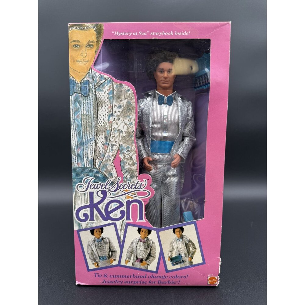 Barbie Jewel Secrets KEN Doll‎ 1986 Mattel #1719 Box not sealed